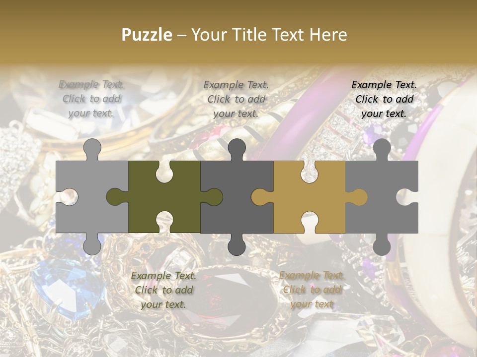 Gift Bangles Stack PowerPoint Template