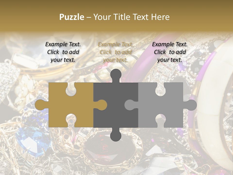 Gift Bangles Stack PowerPoint Template