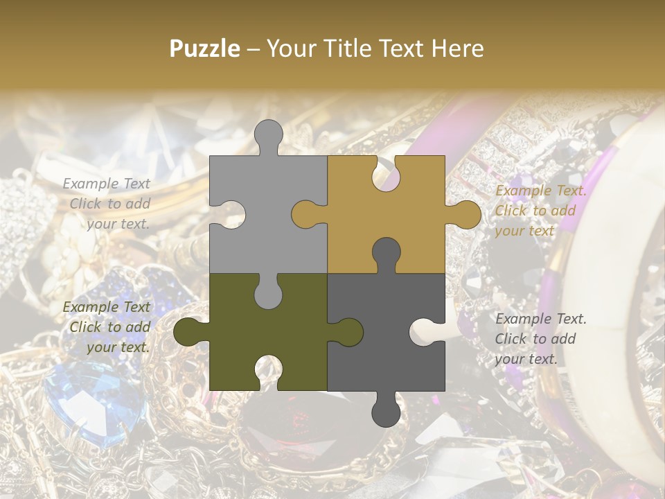 Gift Bangles Stack PowerPoint Template