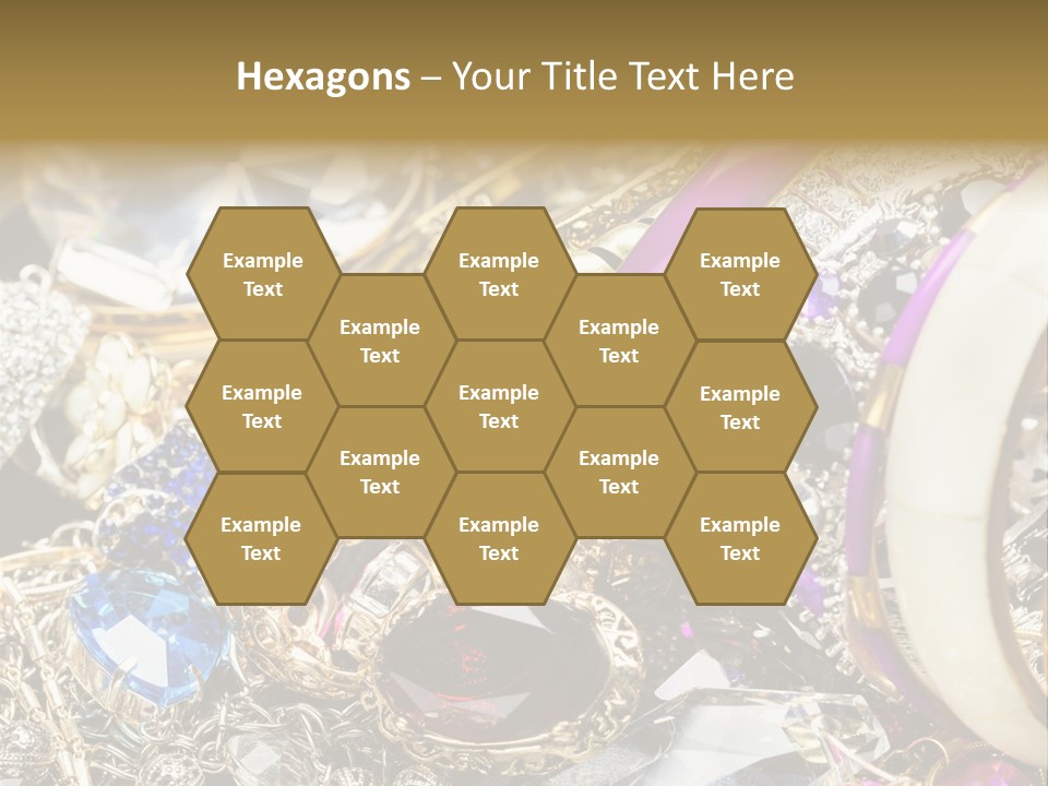 Gift Bangles Stack PowerPoint Template