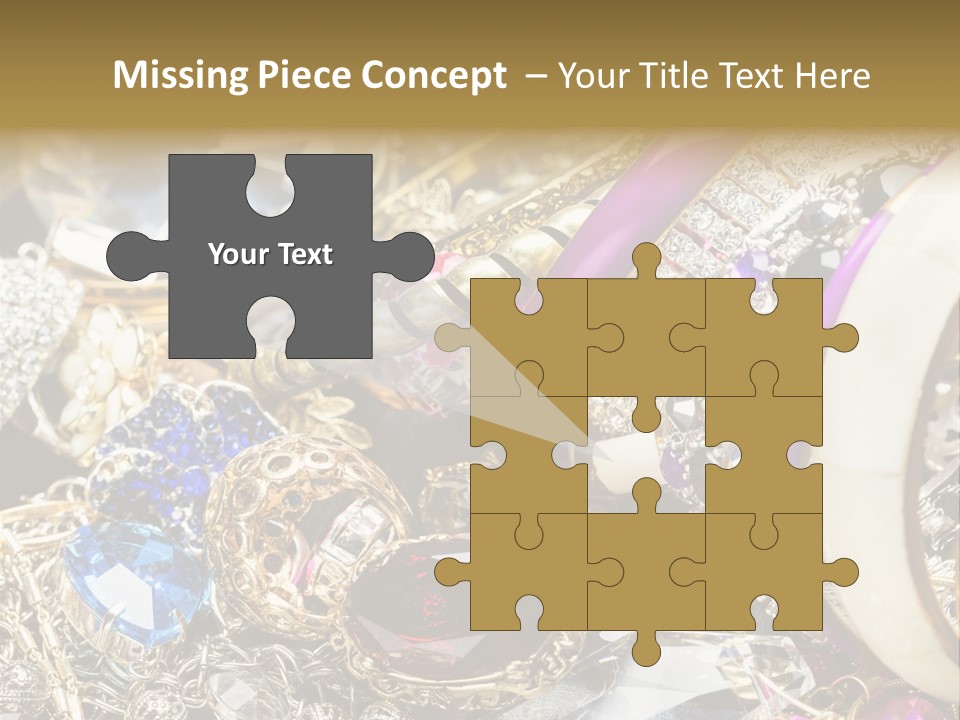 Gift Bangles Stack PowerPoint Template