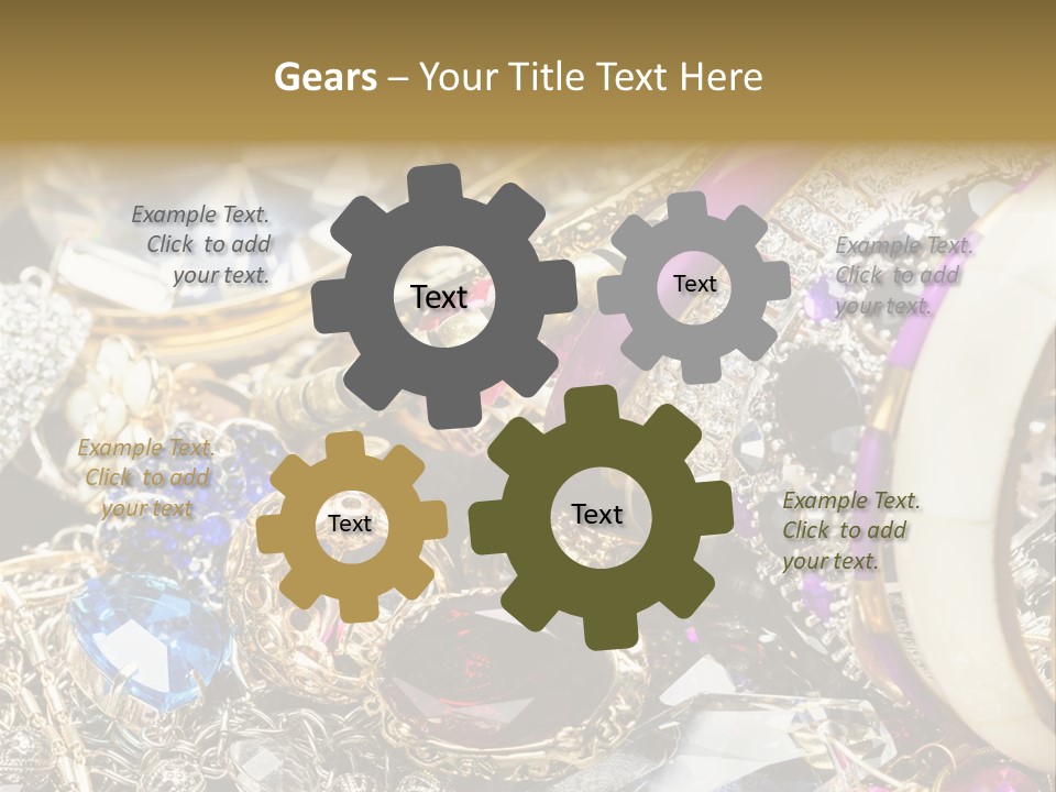 Gift Bangles Stack PowerPoint Template