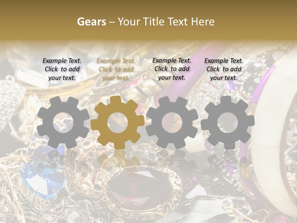 Gift Bangles Stack PowerPoint Template