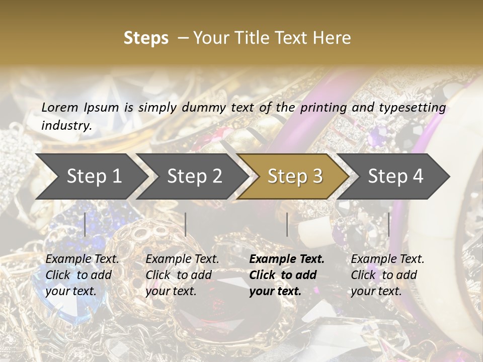 Gift Bangles Stack PowerPoint Template