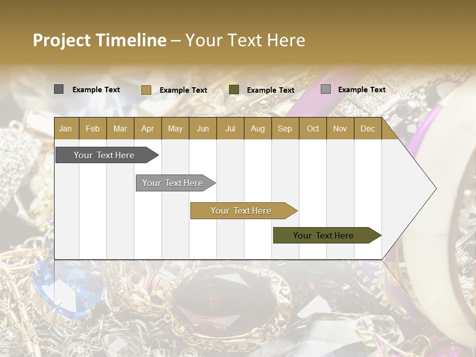 Gift Bangles Stack PowerPoint Template