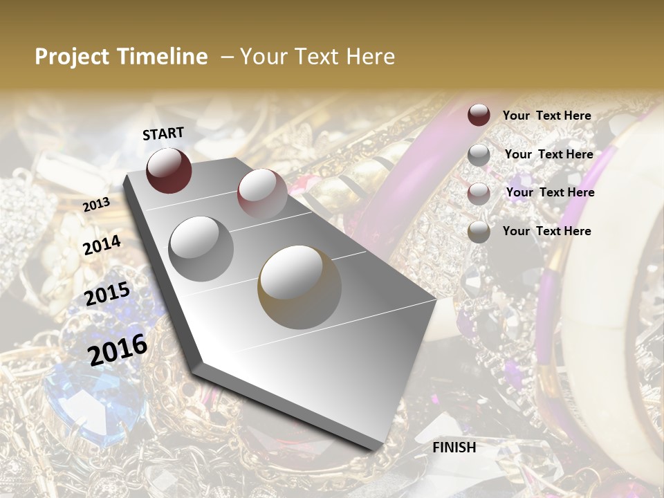 Gift Bangles Stack PowerPoint Template