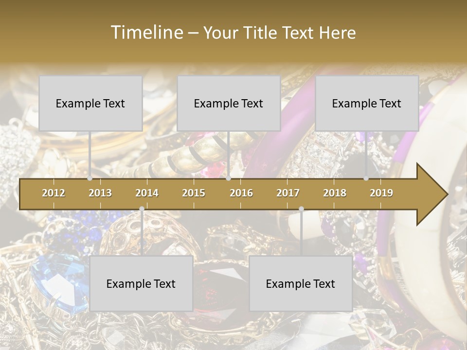 Gift Bangles Stack PowerPoint Template