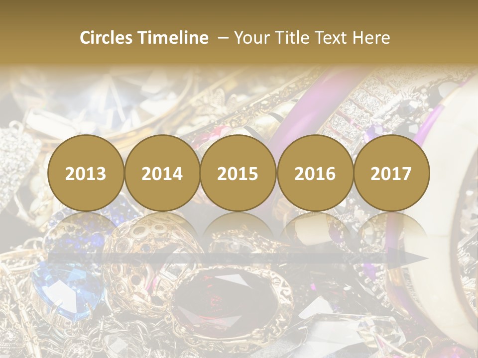 Gift Bangles Stack PowerPoint Template