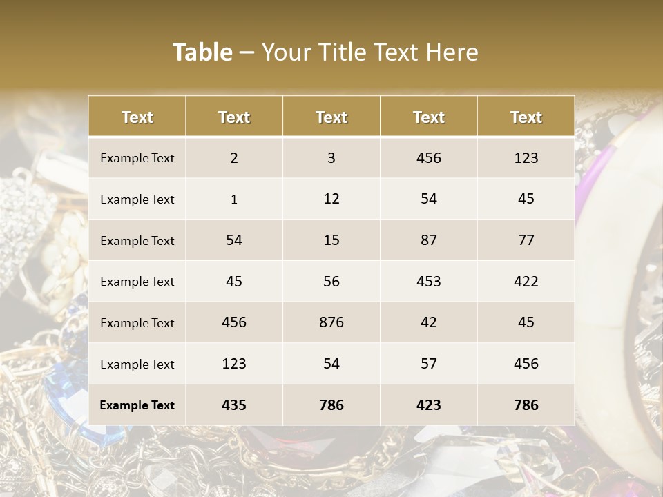 Gift Bangles Stack PowerPoint Template