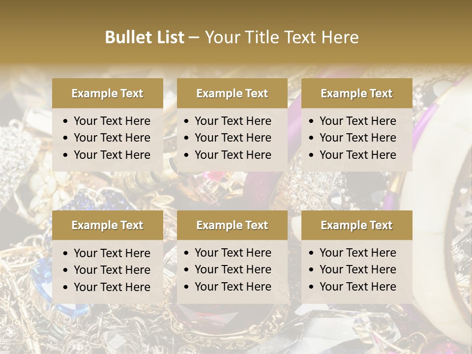 Gift Bangles Stack PowerPoint Template