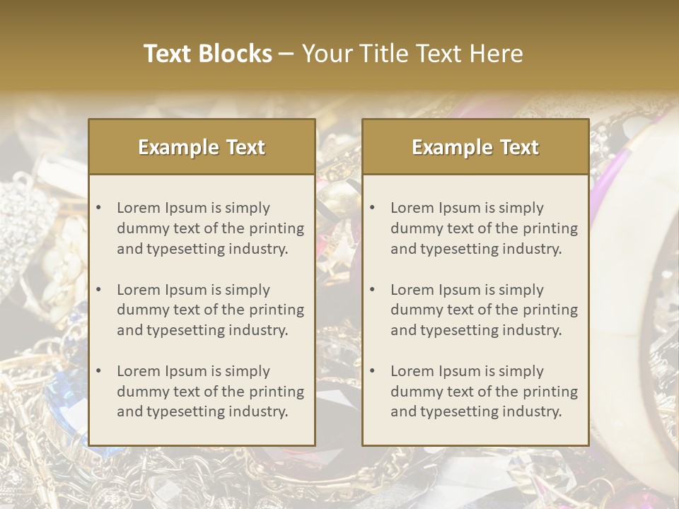 Gift Bangles Stack PowerPoint Template