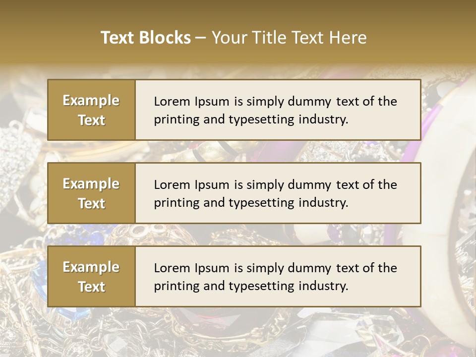 Gift Bangles Stack PowerPoint Template