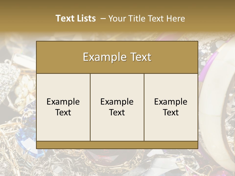 Gift Bangles Stack PowerPoint Template