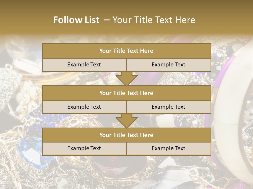 Gift Bangles Stack PowerPoint Template