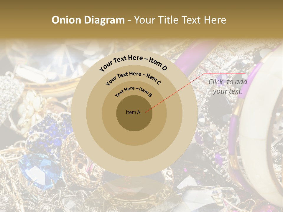 Gift Bangles Stack PowerPoint Template