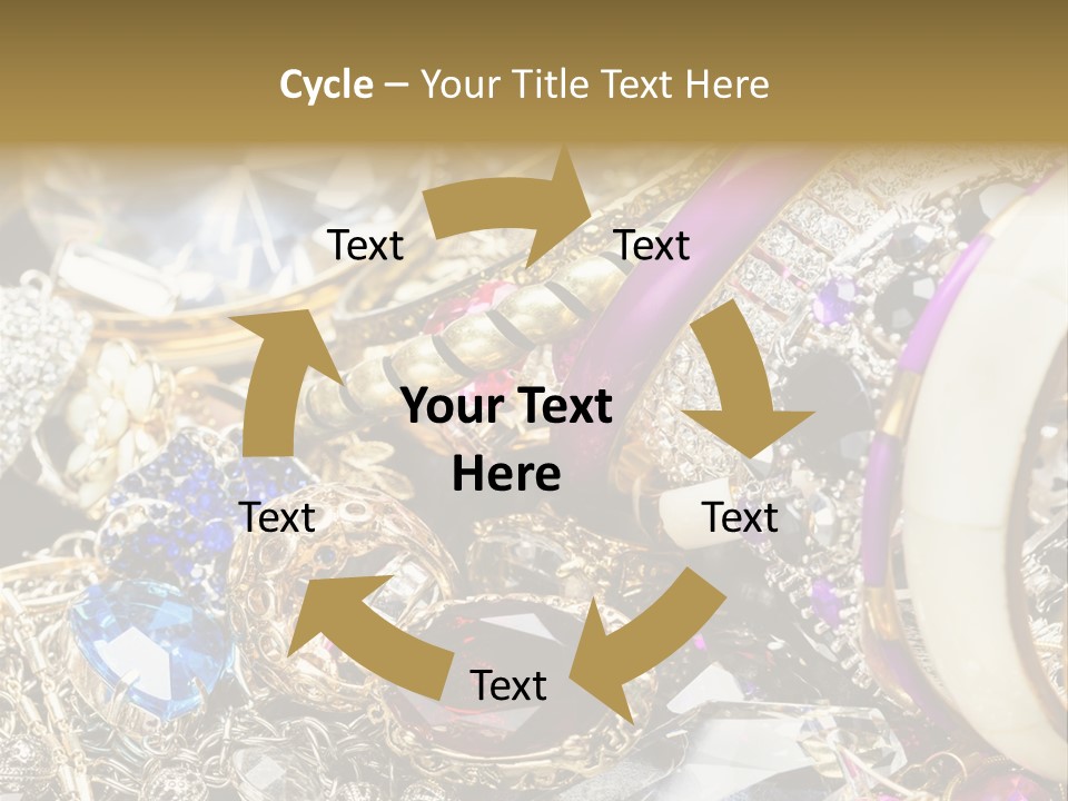 Gift Bangles Stack PowerPoint Template