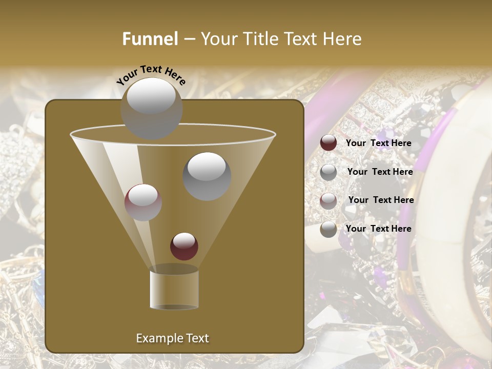 Gift Bangles Stack PowerPoint Template