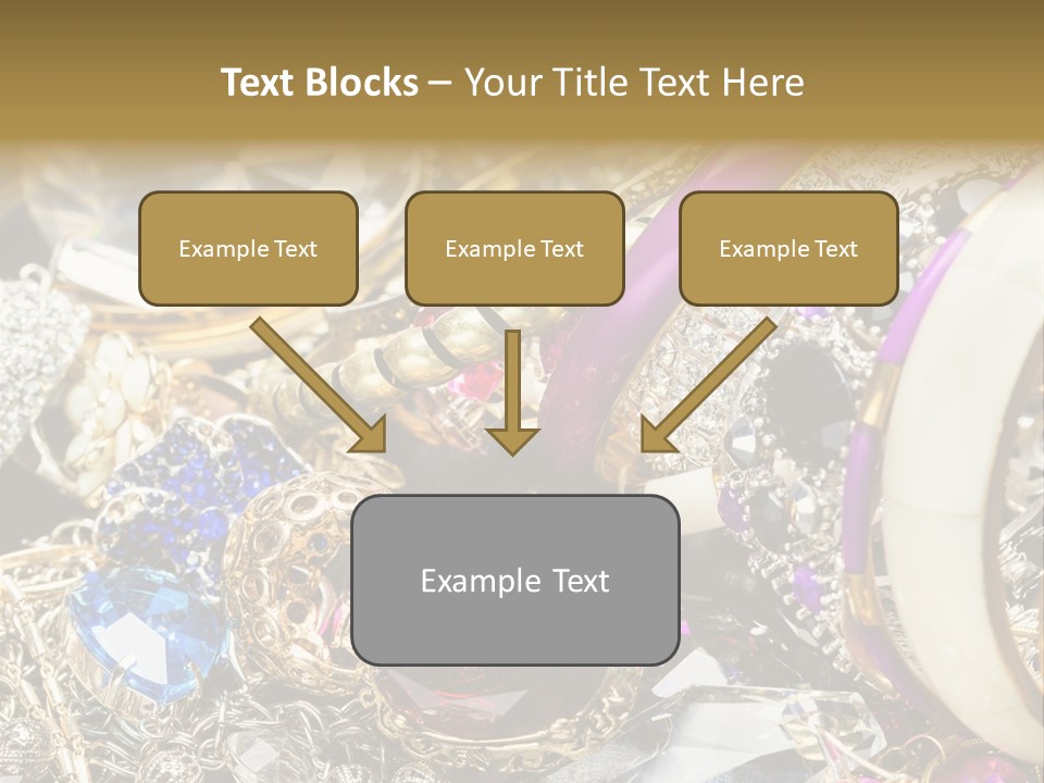 Gift Bangles Stack PowerPoint Template