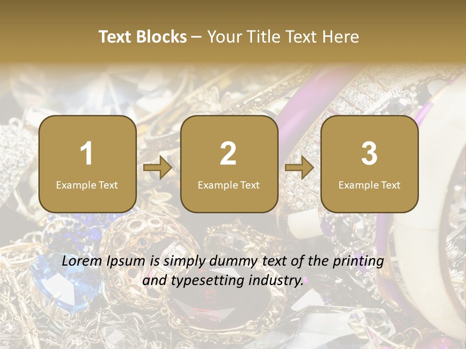 Gift Bangles Stack PowerPoint Template