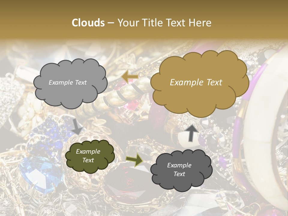 Gift Bangles Stack PowerPoint Template