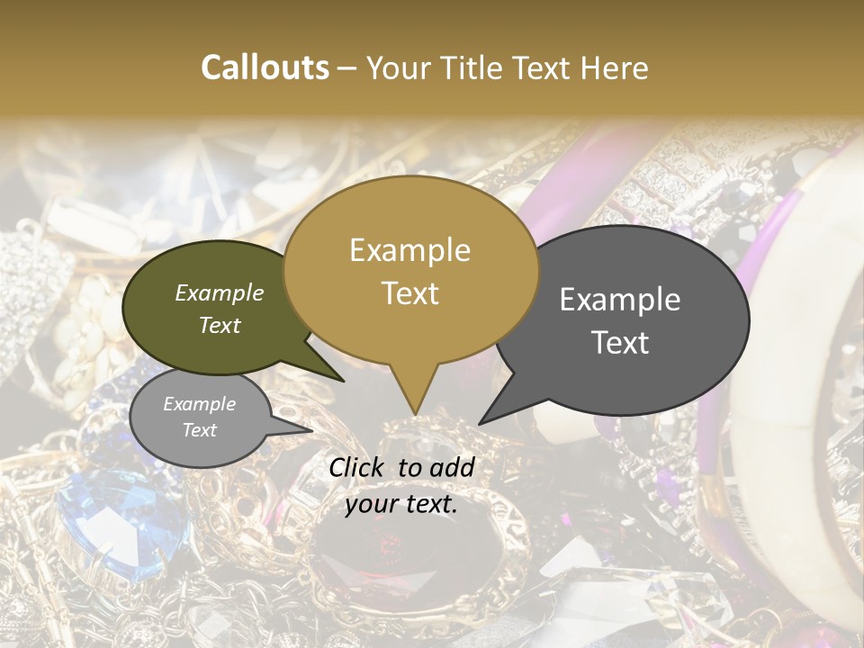 Gift Bangles Stack PowerPoint Template