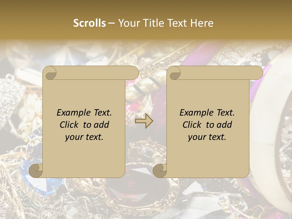 Gift Bangles Stack PowerPoint Template