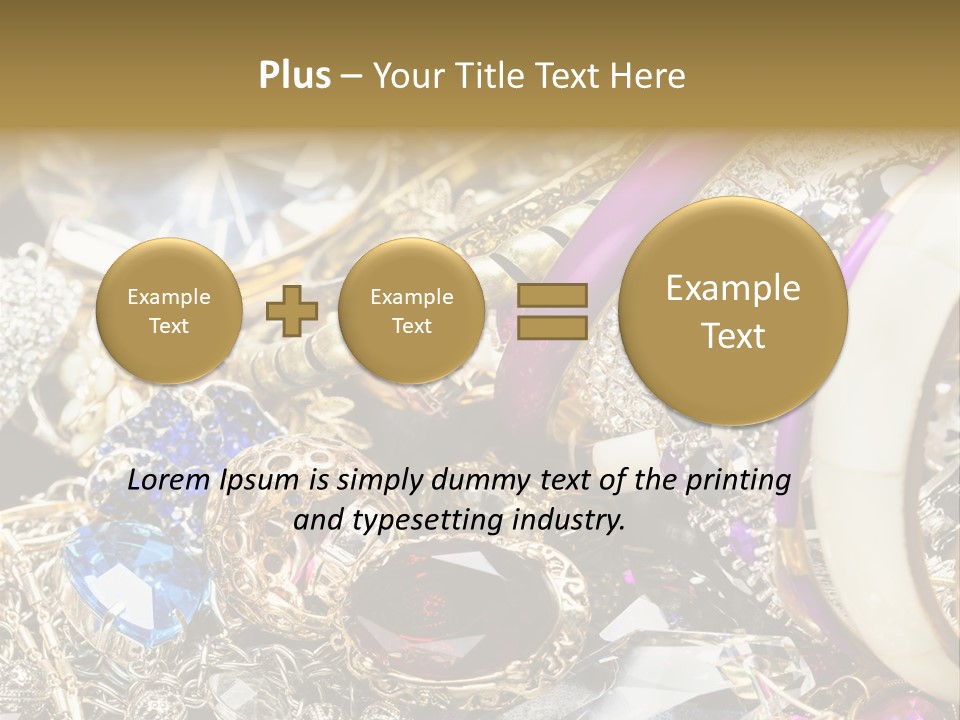 Gift Bangles Stack PowerPoint Template