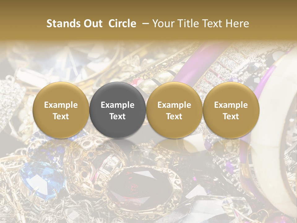 Gift Bangles Stack PowerPoint Template