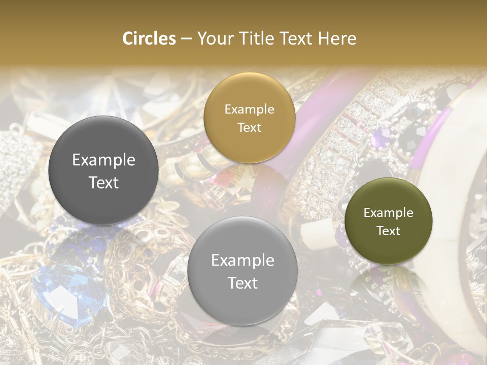 Gift Bangles Stack PowerPoint Template