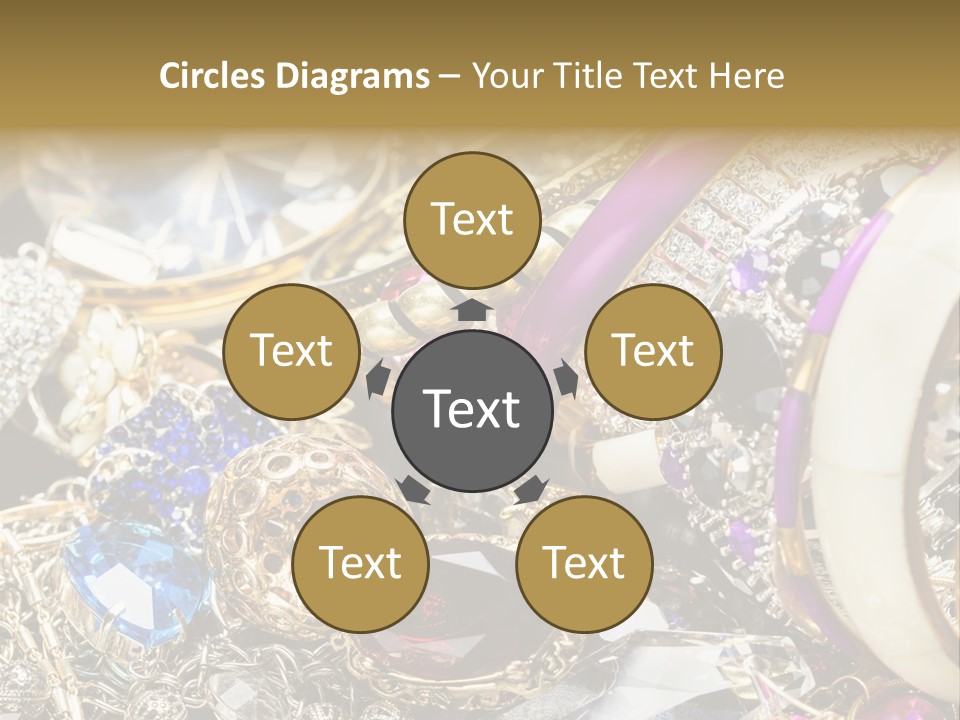 Gift Bangles Stack PowerPoint Template