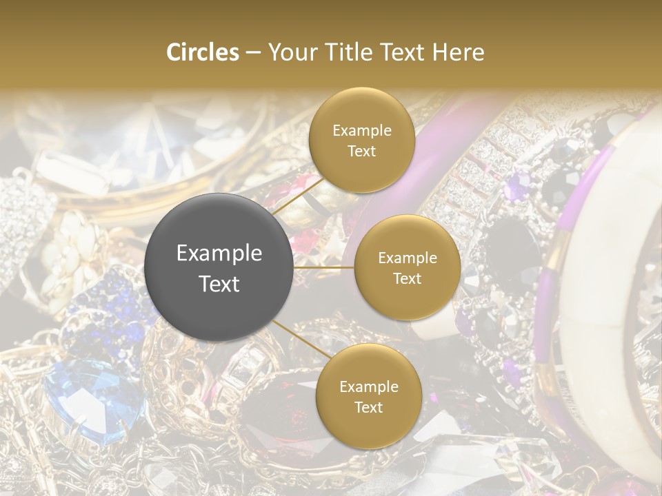 Gift Bangles Stack PowerPoint Template