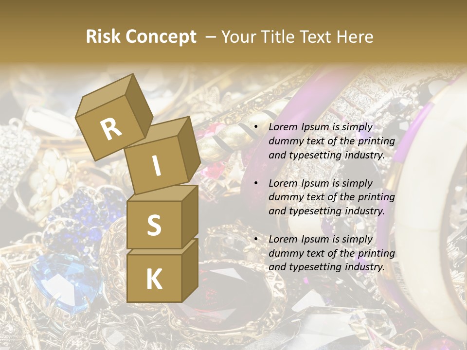 Gift Bangles Stack PowerPoint Template