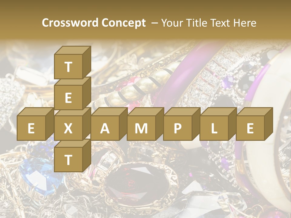 Gift Bangles Stack PowerPoint Template