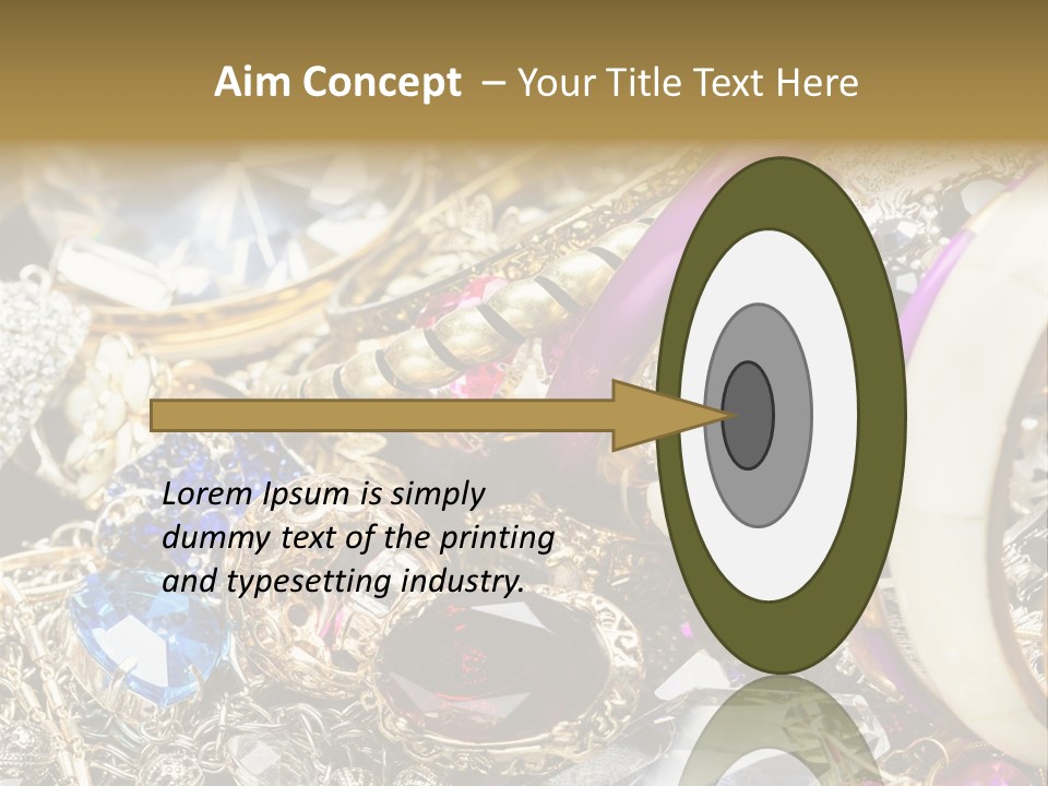 Gift Bangles Stack PowerPoint Template