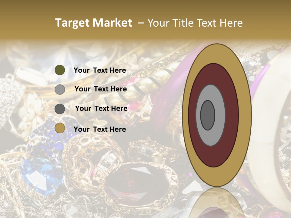 Gift Bangles Stack PowerPoint Template