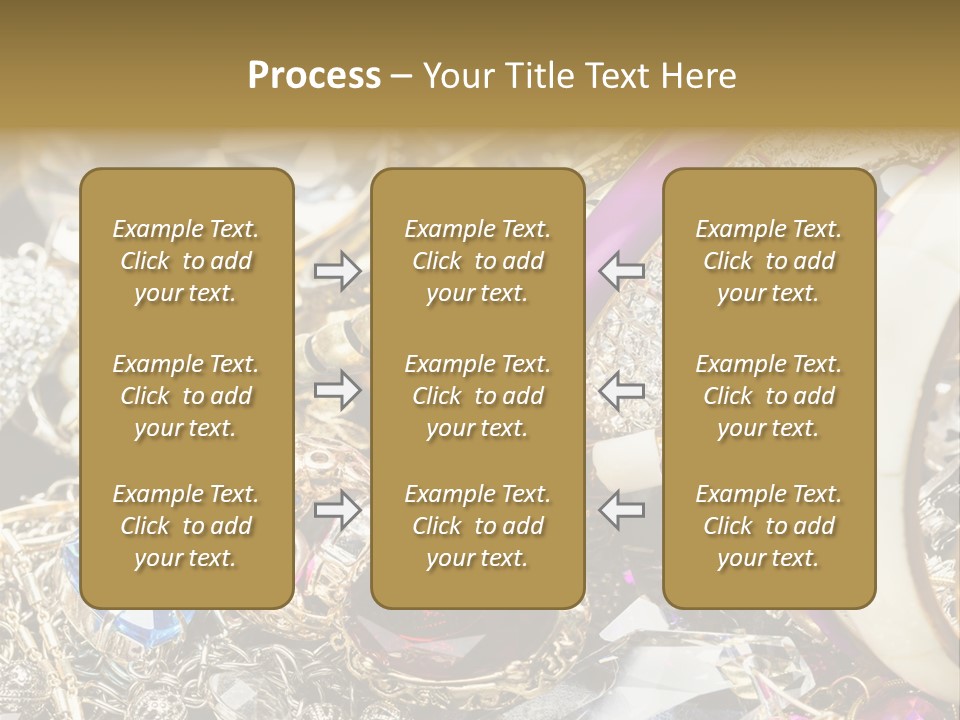 Gift Bangles Stack PowerPoint Template