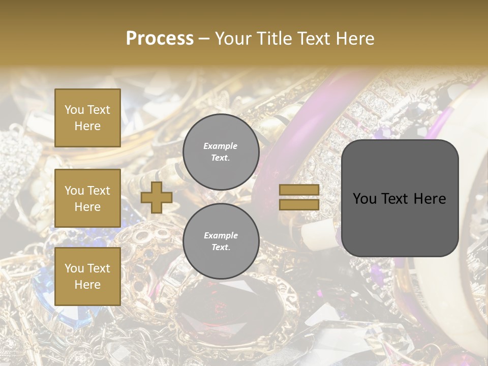 Gift Bangles Stack PowerPoint Template