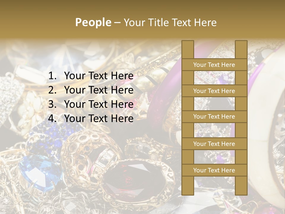 Gift Bangles Stack PowerPoint Template