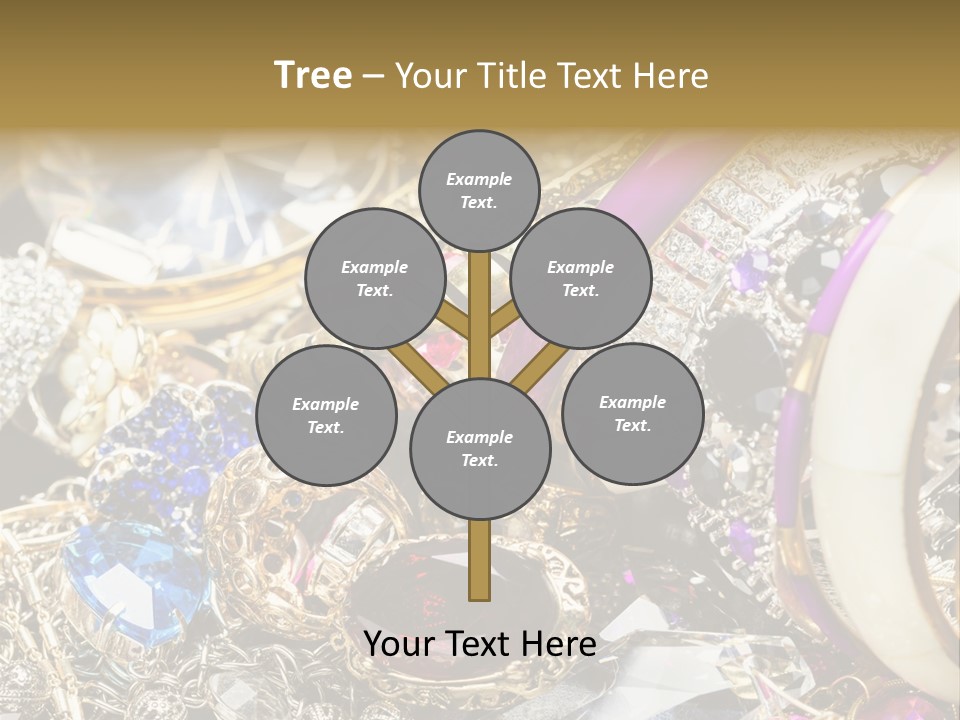 Gift Bangles Stack PowerPoint Template