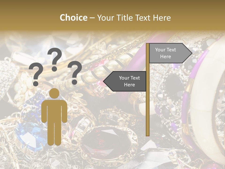 Gift Bangles Stack PowerPoint Template