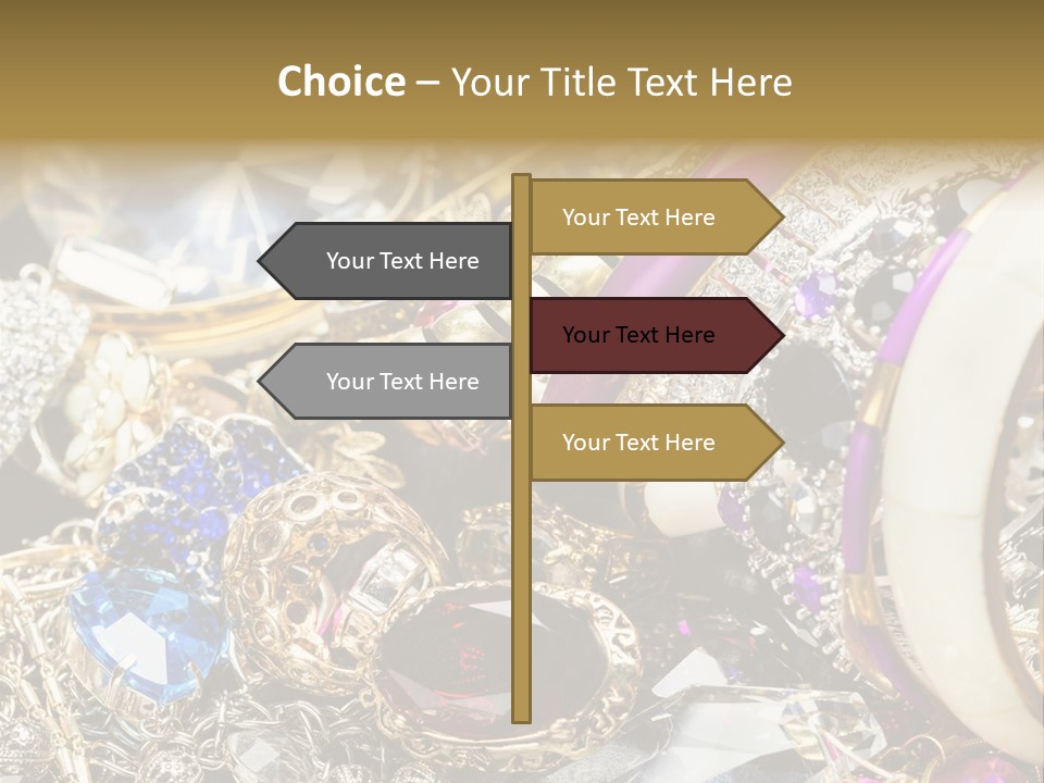 Gift Bangles Stack PowerPoint Template