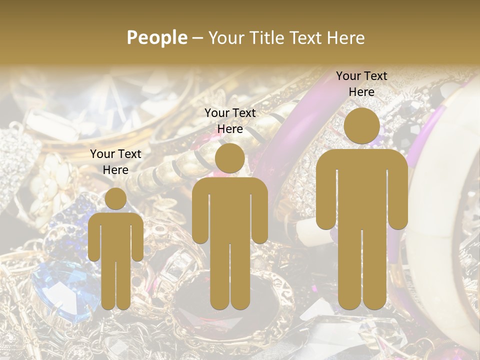 Gift Bangles Stack PowerPoint Template