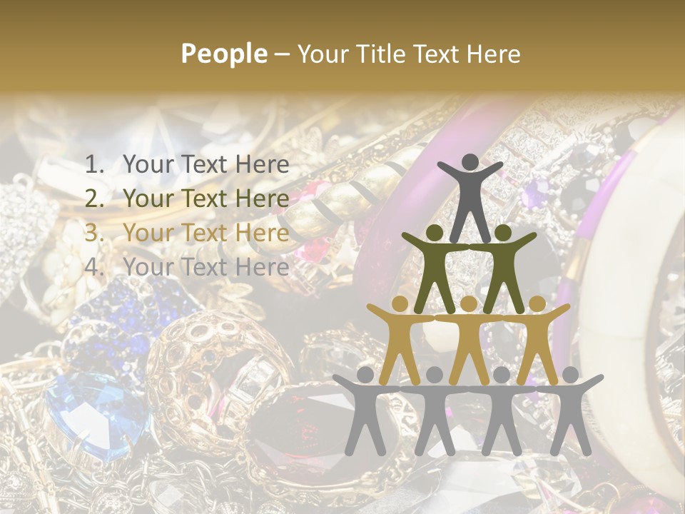 Gift Bangles Stack PowerPoint Template