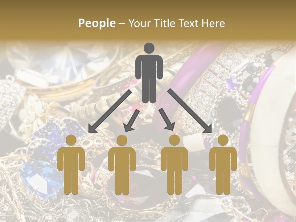 Gift Bangles Stack PowerPoint Template