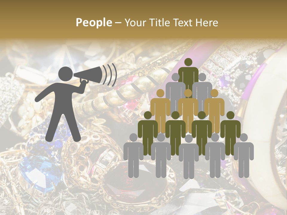 Gift Bangles Stack PowerPoint Template