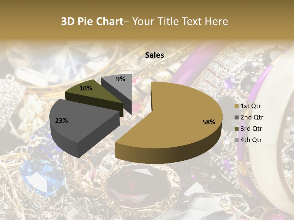 Gift Bangles Stack PowerPoint Template