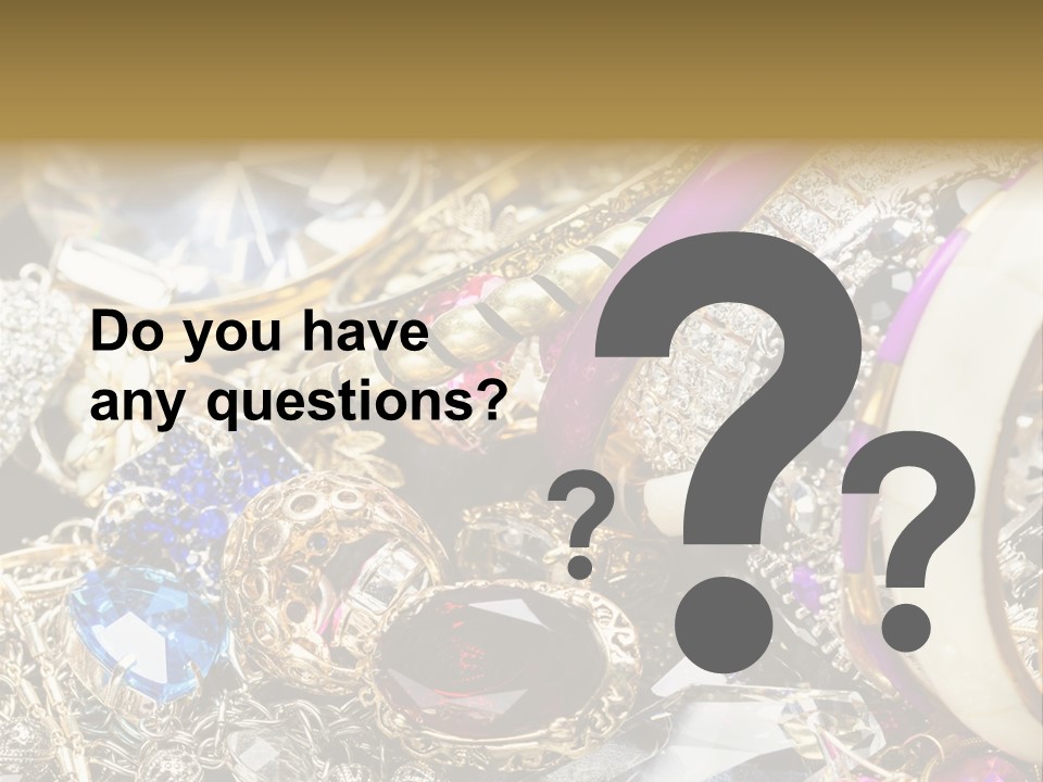 Gift Bangles Stack PowerPoint Template