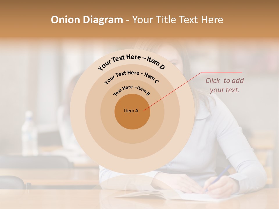 Writing People Girl PowerPoint Template