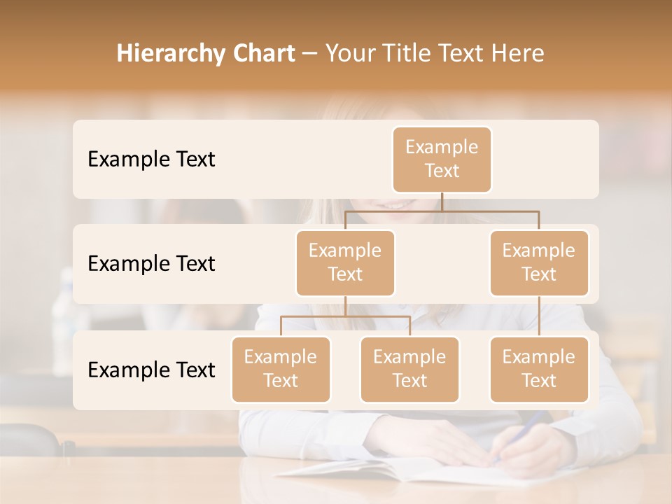 Writing People Girl PowerPoint Template