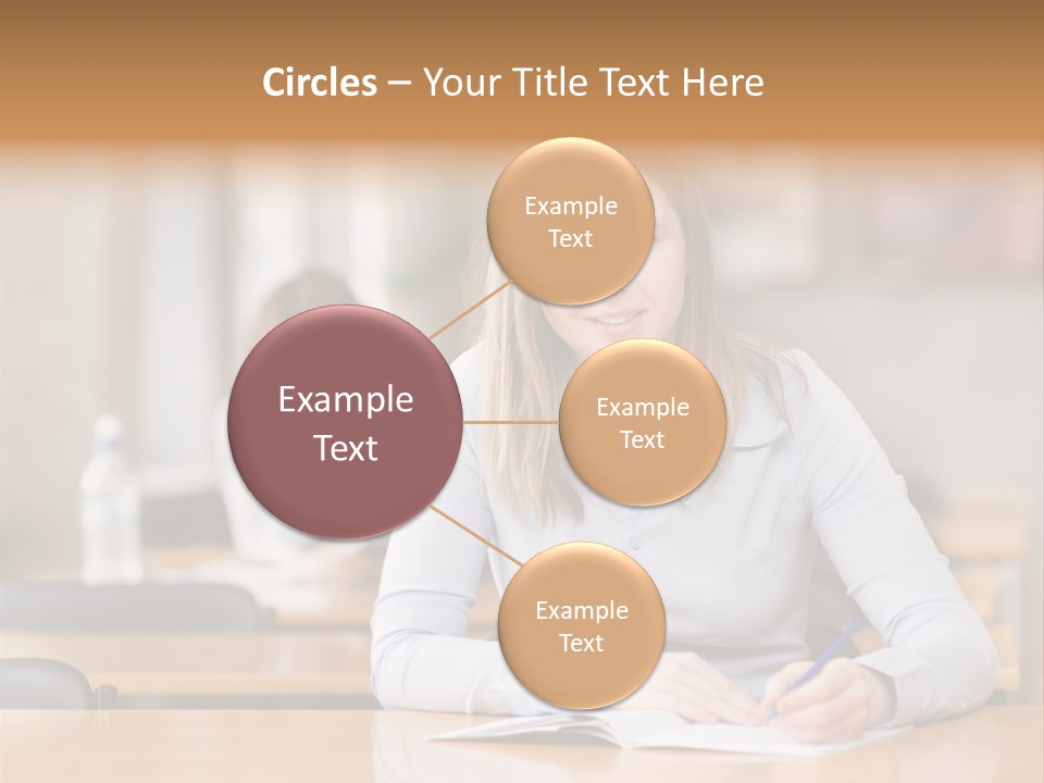 Writing People Girl PowerPoint Template